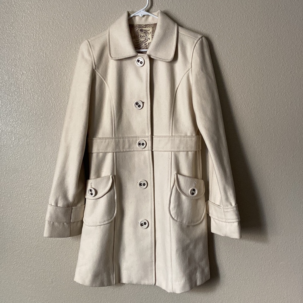 Tulle pea coat